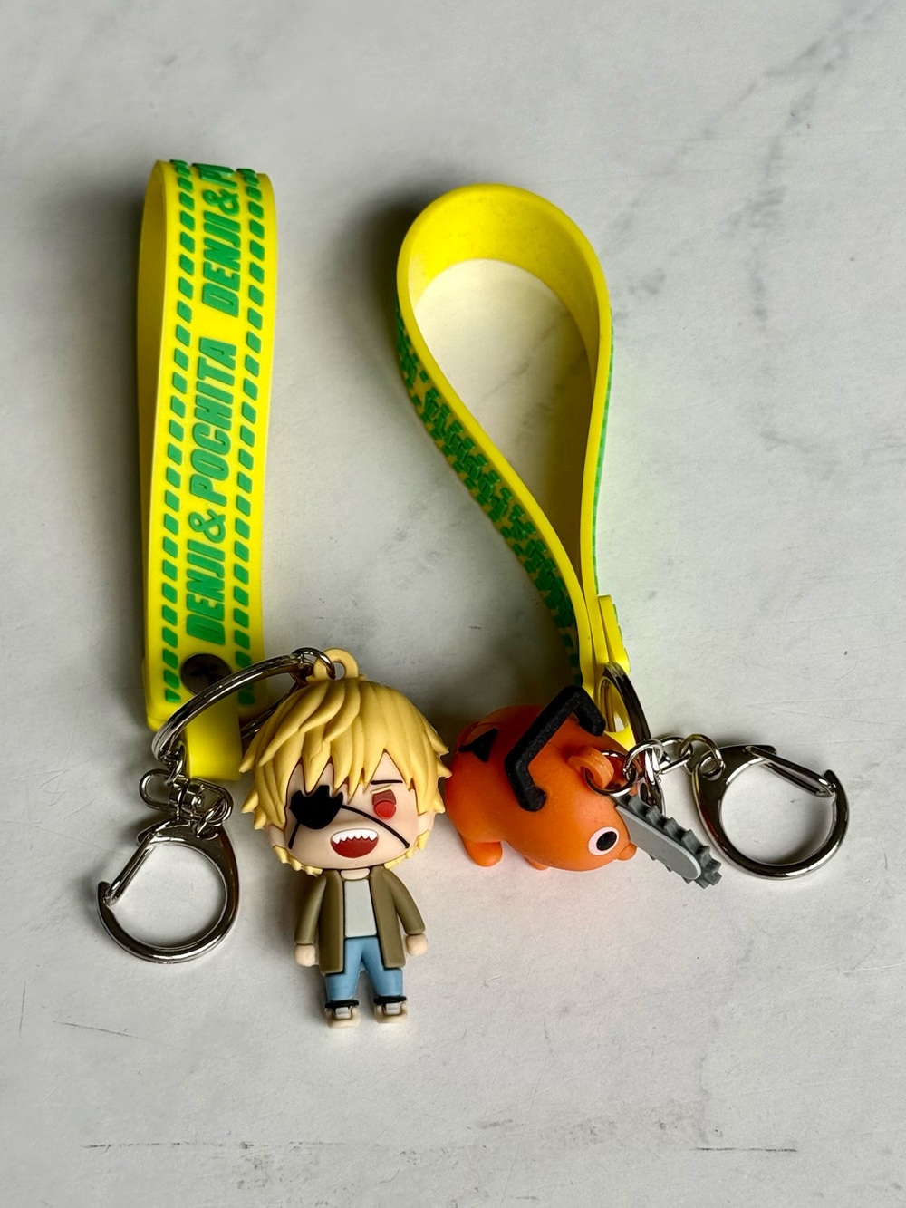 Chainsaw Man Denji & Pochita Keychain Set USJ Japan Halloween Horror Nights 2024